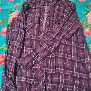 Torrid purple flannel 4x